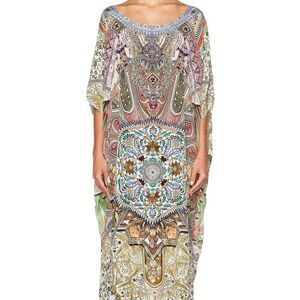 Camilla Silk Dress Soul Sisters Embellished Kaftan